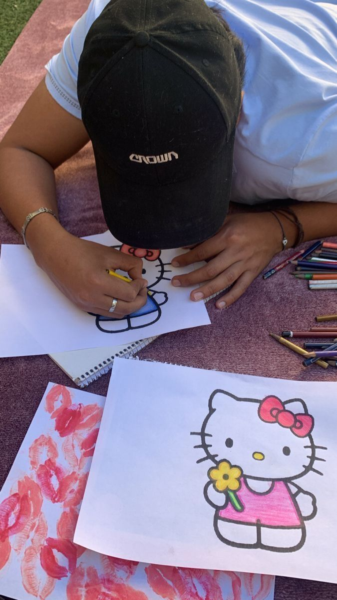 A relaxed drawing session